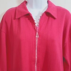 Women's Pink Zip-Up Jacket